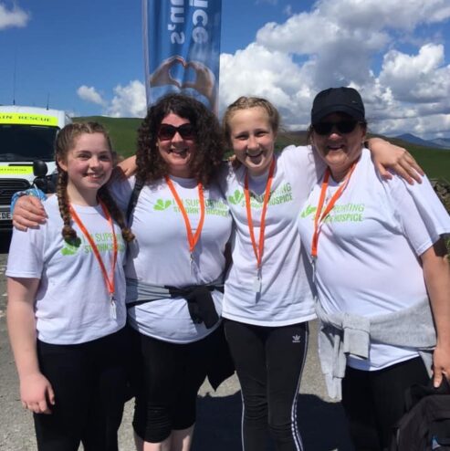 Keswick to Barrow - Liz and Sinead and girls