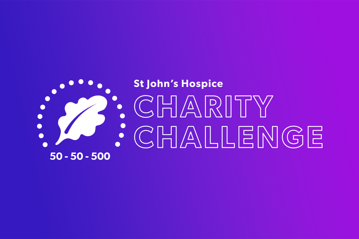 St John's Hospice 50-50-500 Charity Challenge logo