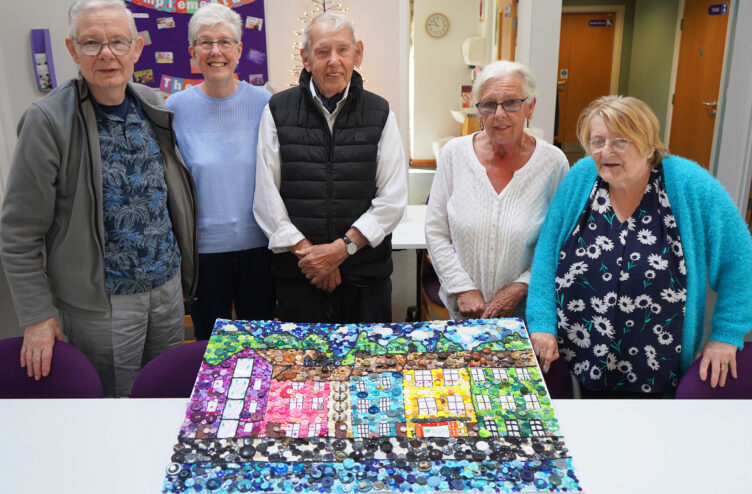 Buttons Galore - Community Wellbeing Art Competition entry with patients and volunteers of Day Therapy Services